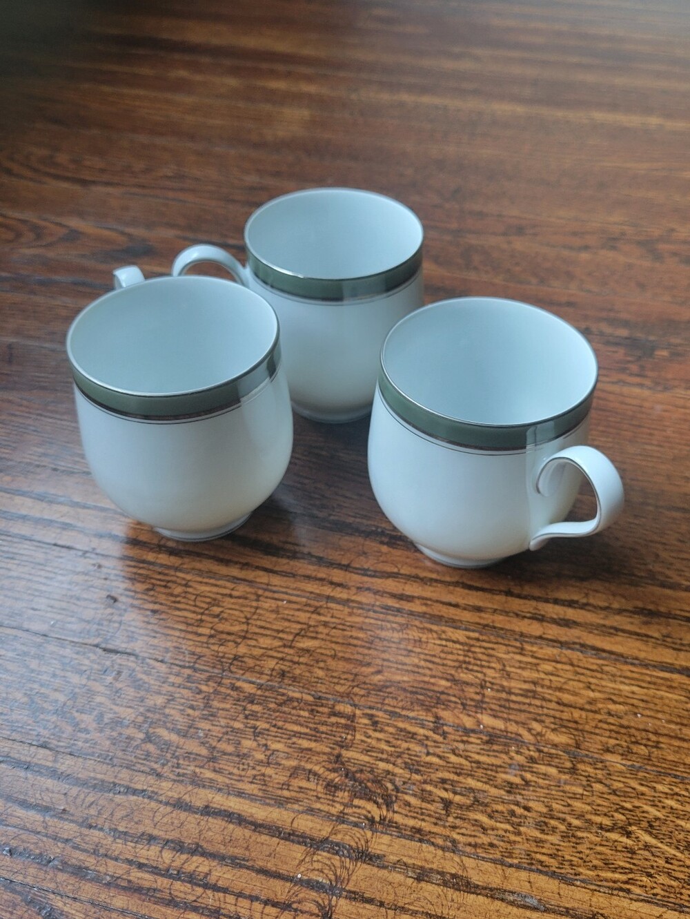 Set Of 3 Vintage Sango China footed cup "Ventura" Pattern 6231 Porcelain